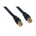 Cable Central LLC (10 Pack) RG59 F-pin Coaxial Cable with Gold connectors Black F-pin Male 25 Feet