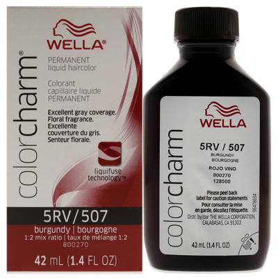 Color Charm Permanent Liquid Haircolor - 507 5RV Burgundy by Wella for Unisex - 1.4 oz Hair Color