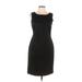 Calvin Klein Casual Dress - Sheath: Black Solid Dresses - Women's Size 10