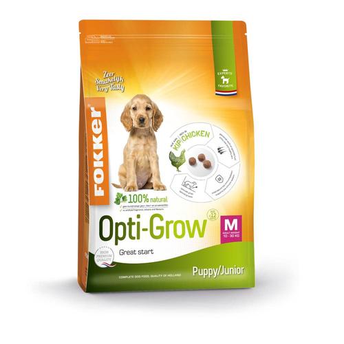 2x13kg Welpe/Junior Medium Opti-Grow Fokker Hundefutter