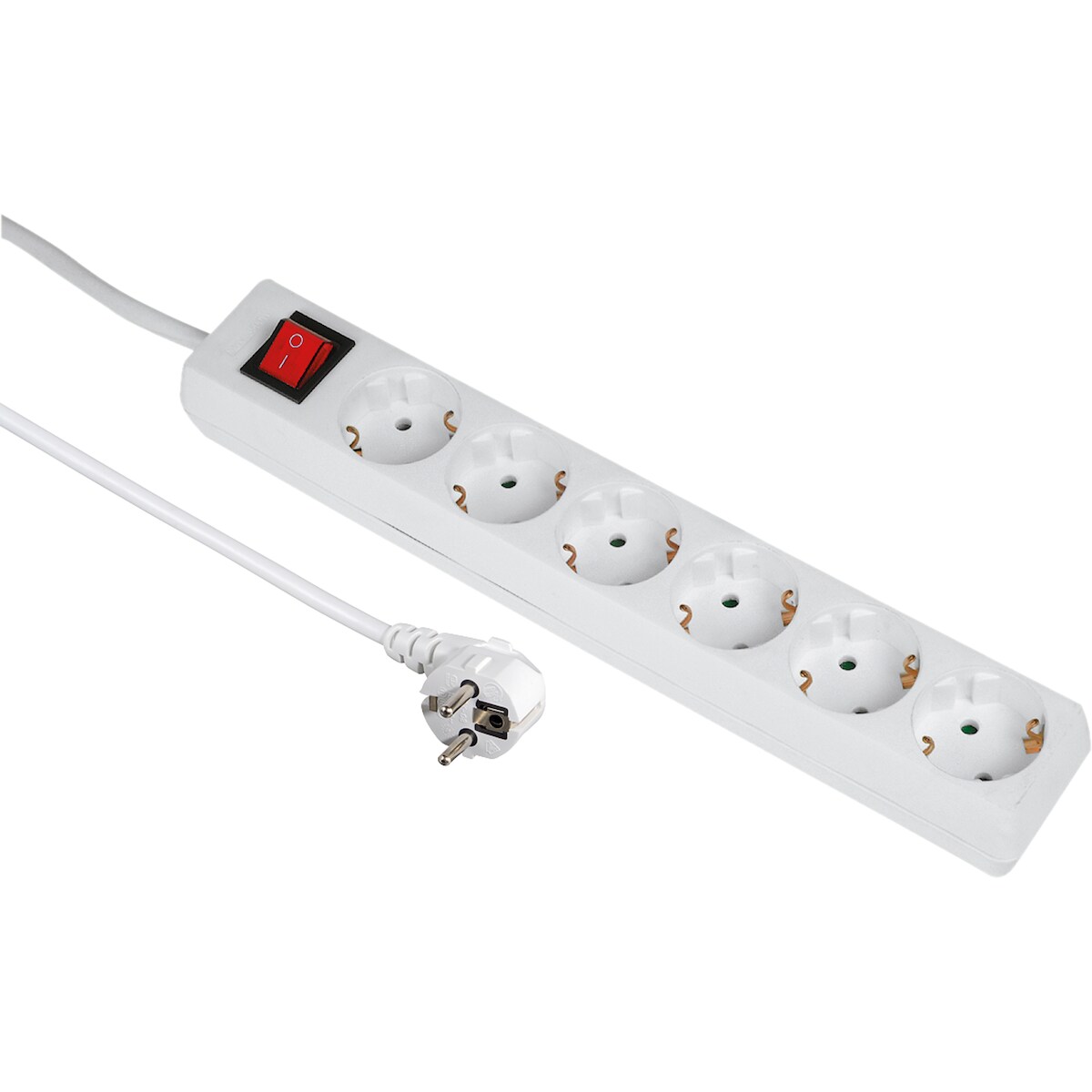 Hama Steckdosenleiste 00108833 6fach Schalter 5m ws Image