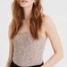 American Eagle Outfitters Tops | American Eagle Soft & Sexy Beige Leopard Cheetah Print Ribbed Tube Crop Top | Color: Cream/Tan | Size: Xs