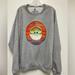 Disney Tops | Disney Yoda The Child Sweatshirt Star Wars Grogu Baby Yoda Adult Size Xl | Color: Gray | Size: Xl