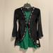 Disney Costumes | Disney’s Hocus Pocus Girl’s Sanderson Sister Dress Size Large 10/12 Nwt | Color: Black/Green | Size: Girl’s Large 10/12