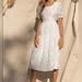 Anthropologie Dresses | Anthropologie Moon River Choose Bliss White Puff Sleeve Tiered Midi Dress Sz S | Color: White | Size: S