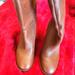 Nine West Shoes | Brown Leather Boots By Nine West Size 8 1/2 2" Heel | Color: Brown | Size: 8.5