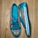 Coach Shoes | Coach Brodi Khaki Teal Blue Signature Patent Leather Jacquard Women | Color: Blue/Green | Size: 7.5