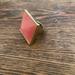 Kate Spade Jewelry | Kate Spade New York Orange Square Pyramid Statement Ring Size 8 Women Gold Tone | Color: Gold/Orange | Size: Os