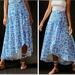 Anthropologie Skirts | Anthropologie Hutch Printed Wrap Maxi Skirt | Color: Blue/White | Size: Various