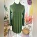 Anthropologie Dresses | Anthropologie Olive Ribbed Mock Neck Sweater Dress. Size Small P. | Color: Green | Size: Sp