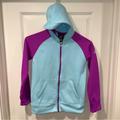 Adidas Jackets & Coats | Adidas Girls Purple Blue Hooded Full Zip Jacket Training Size M 10/12 | Color: Blue/Purple | Size: M 10/12