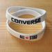 Converse Accessories | Converse All Star Rubber Bracelet White Black Bangle 2 Set Wristbands | Color: Black/White | Size: Os