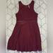 Free People Dresses | Free People Womens Dress Floral Peekaboo Waist Dress Maroon Size 2 | Color: Red | Size: 2