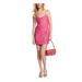 Michael Kors Dresses | Michael Kors Womens Pink Adjustable Lined Spaghetti Strap Mini Sheath Dress 12 | Color: Pink | Size: 12