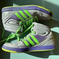 Adidas Shoes | Adidas Court Attitude ‘Gioia’ Shoes Men’s Size 10.5 High Tops | Color: Purple/Silver | Size: 10.5