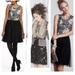 Anthropologie Dresses | Anthropologie Knit And Lace Front And Tulle Bottom Dress. Size Xs. | Color: Black/Gray | Size: Xs