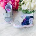 Vans Shoes | Baby Sk8-Hi Glitter Unicorn Vans | Color: Blue/Silver | Size: 1bb