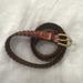 Coach Accessories | Coach Braided Genuine Leather Belt In Brown Gold Tone Buckle Preppy 36” | Color: Brown | Size: 36”