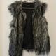 Jessica Simpson Jackets & Coats | Jessica Simpson Furr Vest | Color: Black/White | Size: S