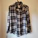 American Eagle Outfitters Tops | American Eagle Boyfriend Fit Flannel Xs | Color: Blue/Gray | Size: Xs