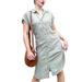 Anthropologie Dresses | Anthropologie Basic Sage Green Button Up Shirt Dress Size Small | Color: Green | Size: S