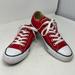 Converse Shoes | Converse Chuck Taylor All Star Unisex Low Top Sneakers Red/White Size Men 8 Ghq6 | Color: Red/White | Size: 8