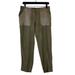 J. Crew Pants & Jumpsuits | J.Crew Collection (6) Viscose High Rise Dress Pants Green Leather Pockets | Color: Green | Size: 6