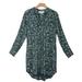 Anthropologie Dresses | Anthropologie Cloth & Stone Nina Camo Dress Small Green Button Up Long Sleeve | Color: Green | Size: S