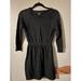 American Eagle Outfitters Dresses | American Eagle Outfitters Womens Floral Lace Sweater Dress Size M Black | Color: Black | Size: M