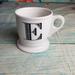 Anthropologie Dining | Anthropology Stoneware Monogrammed Coffee M | Color: Black/White | Size: Os