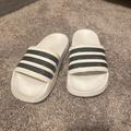 Adidas Shoes | Boys Adidas Slip On Slides And Can Be Water Shoes Size 7 Only Used A Few Times. | Color: Black/White | Size: 7b