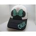 Disney Accessories | Custom Disney Chloe Minnie Mouse Bow Teal Sparkle Glitter Snapback Trucker Hat | Color: White | Size: Os