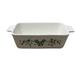 Disney Kitchen | Disney Parks Holiday Ceramic Bread Loaf Pan | Color: Green/White | Size: Os