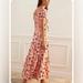 Anthropologie Dresses | Daily Practice By Anthropologie Smocked Tiered Maxi Lounge Dress Pink Size Small | Color: Pink/Red | Size: S