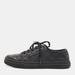 Gucci Shoes | Gucci Black Canvas And Leather Gg Low Top Sneakers Size 36 | Color: Black | Size: 36