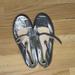 Zara Shoes | Great Condition Metallic Kids Mary Jane Ballet Flats | Color: Silver | Size: 34