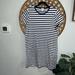 J. Crew Dresses | J Crew Tee Dress Size L | Color: Blue/White | Size: L