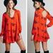 Free People Tops | Free People Emma Embroidered Dress | Color: Orange | Size: S