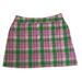 Lilly Pulitzer Skirts | Lilly Pulitzer Skort Plaid Women's 12 Pink Green White Cotton St. Patrick's Day | Color: Green/Pink | Size: 12
