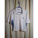 Adidas Tops | Adidas Size Xl White And Blue Cropped Short Sleeve Athletic Top | Color: White | Size: Xl