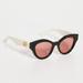 Gucci Accessories | Gucci Acetate Cat-Eye Sunglasses | Color: Black/Cream | Size: Os