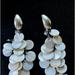 Free People Jewelry | Free People Mother Of Pearl Dangling Earrings | Color: White | Size: Os