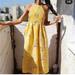 Zara Dresses | Limited Edition Zara Yellow Dress | Color: Silver/Yellow | Size: Xs