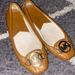Michael Kors Shoes | Michael Kors Leather Flats | Color: Gold/Tan | Size: 6.5
