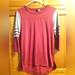 Adidas Tops | Adidas Women Tshirt Small | Color: Gray/Red | Size: S