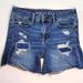 American Eagle Outfitters Shorts | American Eagle Outfitters Aeo Next Level Stretch Blue Jean Denim Cutoff Shorts 4 | Color: Blue | Size: 4