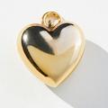 Anthropologie Jewelry | Anthropologie Jewelry Accessories Gold Color Heart Charm (For) Necklace New Nwt | Color: Gold | Size: Os