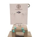 Giani Bernini Jewelry | Giani Bernini Sterling Silver Turqoise Paddle Drop Earrings Nwt | Color: Blue/Silver | Size: Os