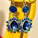 Nine West Jewelry | Gorgeous Nine West Earrings & Bracelet. | Color: Blue/Green | Size: Os