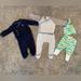 Ralph Lauren Matching Sets | Newborn Baby Boy Clothes | Color: Gray/White | Size: Newborn